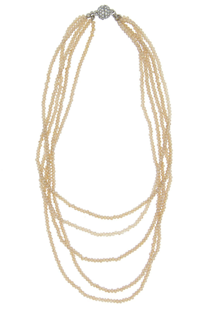 Multi Strand Crystal Necklace