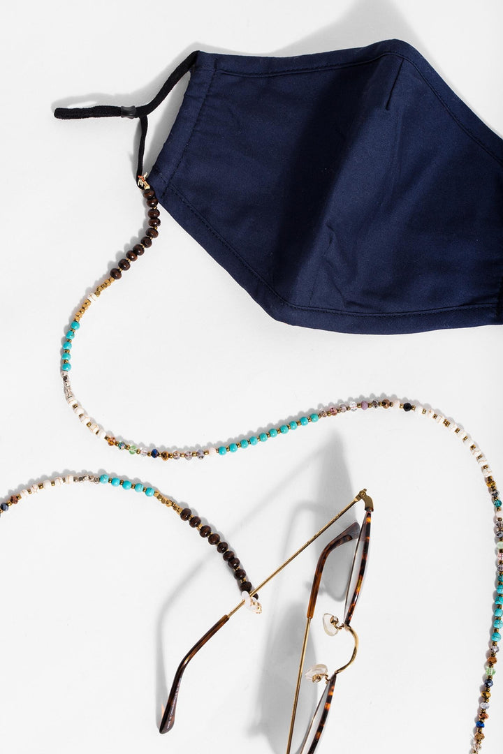 Hand-Beaded Convertible Mask Chain