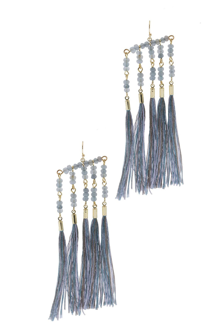 Eccentric Tassel Beaded Kavali Beaded Earrings