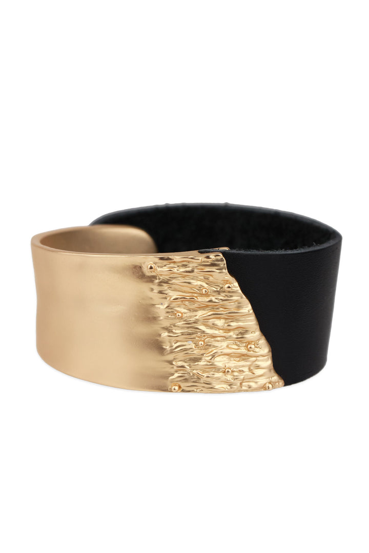 Wild Ways Metal Leather Bracelet
