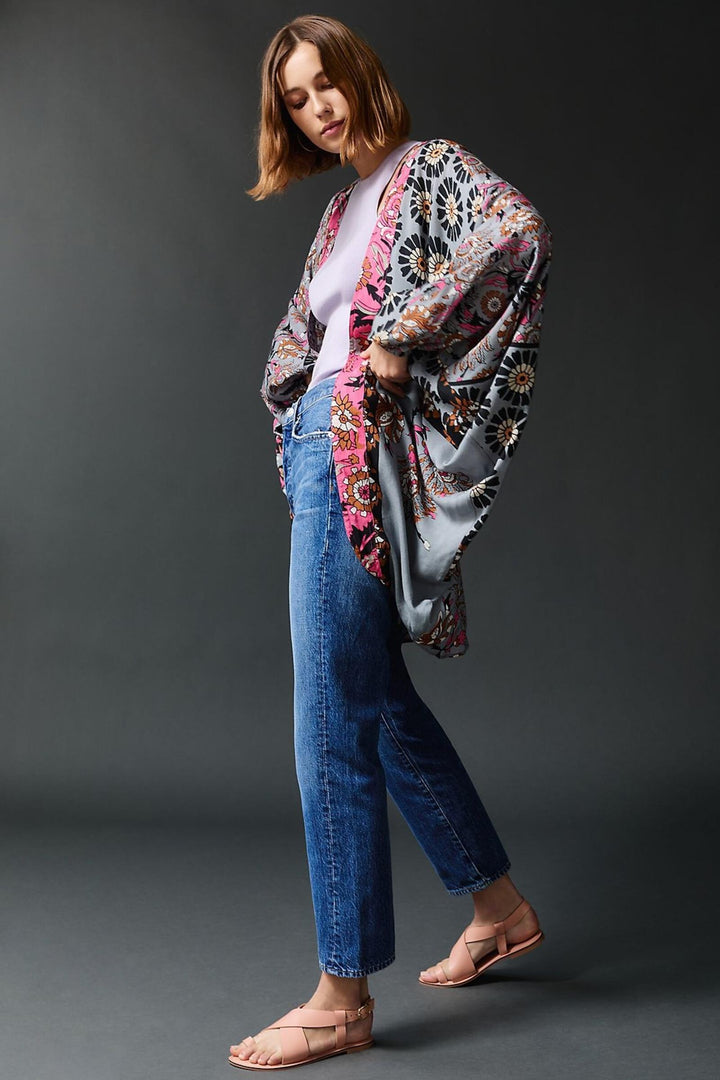 Juliana Abstract Floral Kimono