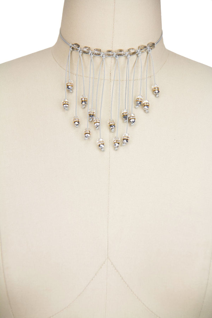 Zelda Beaded Bib Choker
