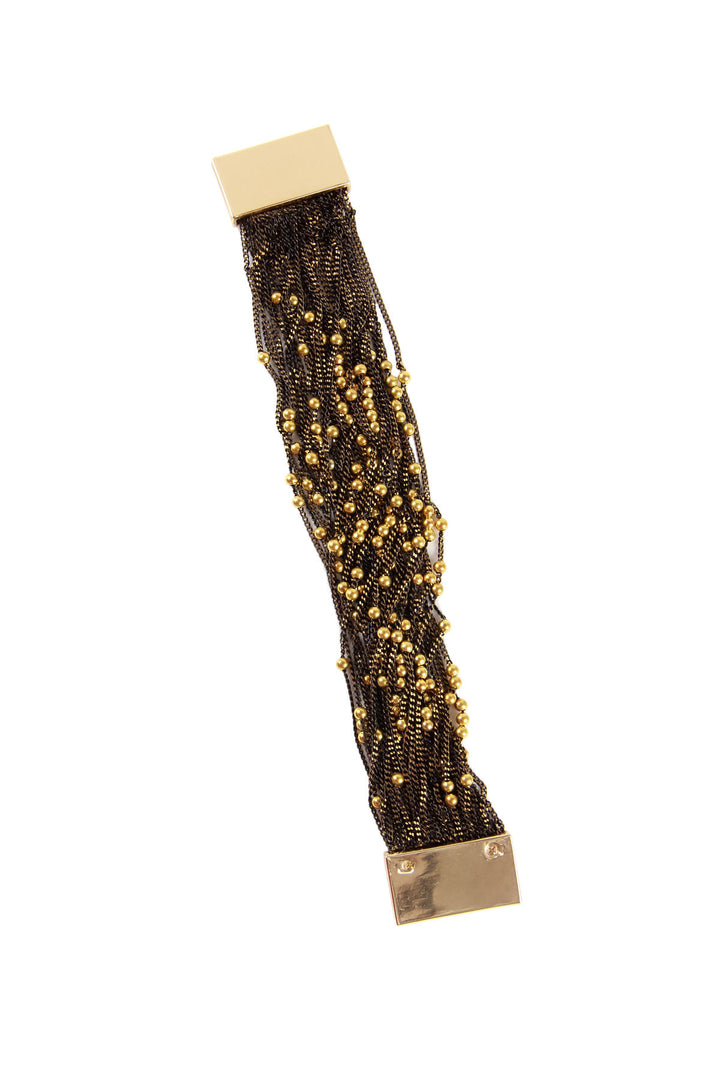 Beaded Chain Magnetic Clasp Bracelet