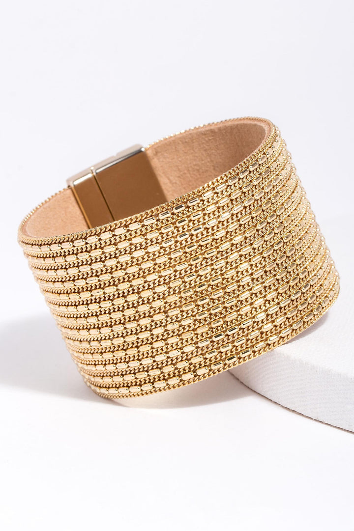 Rock n Roll Leather Cuff Bracelet
