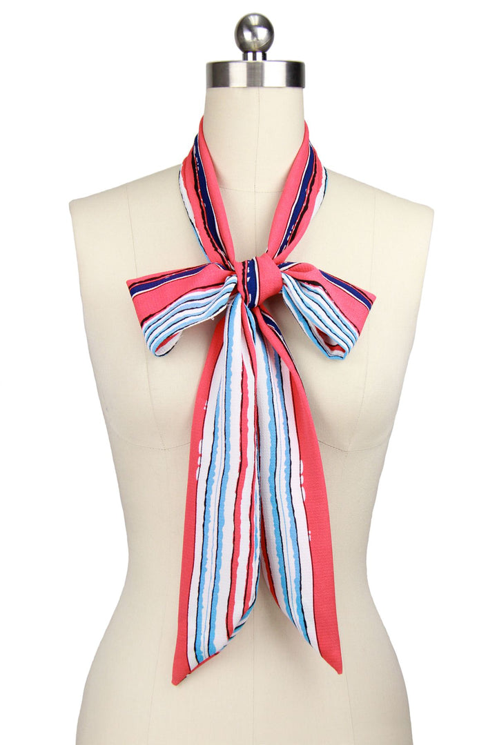 Skinny Striped Scarf