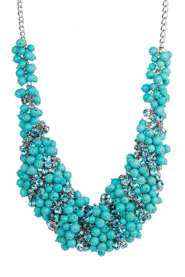 Pearl and Crystal Statement Necklace