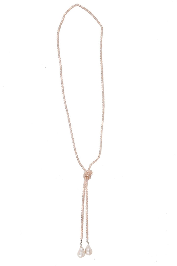Baroque Knotted Pearl Necklace