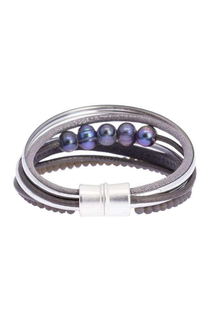 Touch of Cool Leather Bracelet