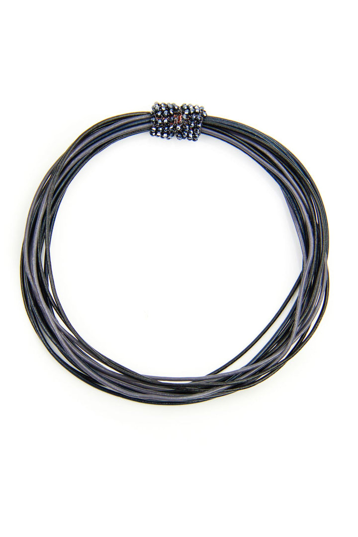 Vintage Multi Strand Din Choker Necklace