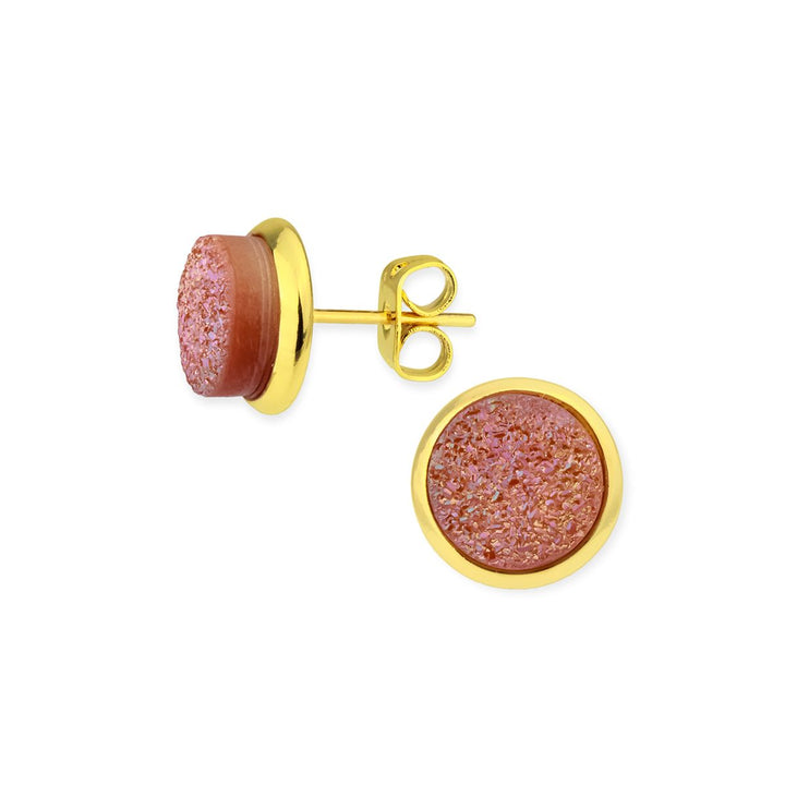 Tiny Druzy Stud Earring