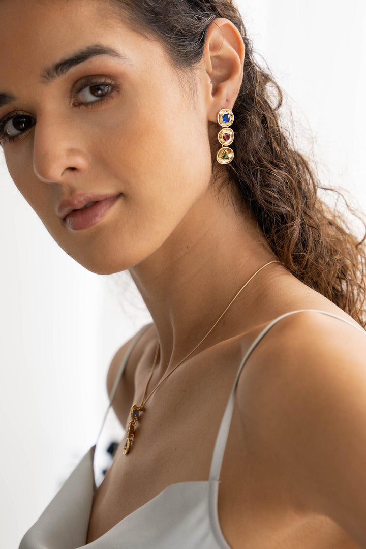 Divine Multi Dangle Earrings