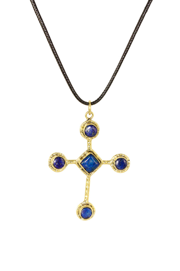 Blue Cross Necklace