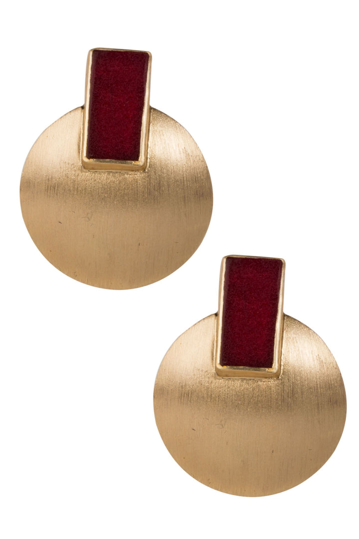 Devi Earring Maroon