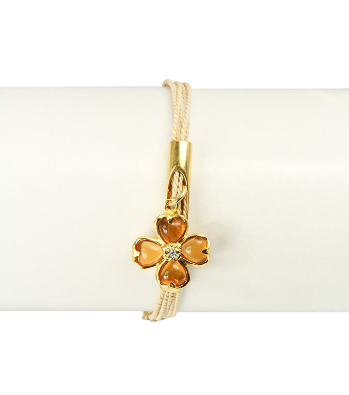 Good Luck Clover Charm Bracelet