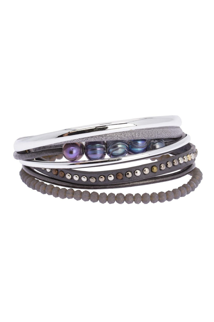 Touch of Cool Leather Bracelet