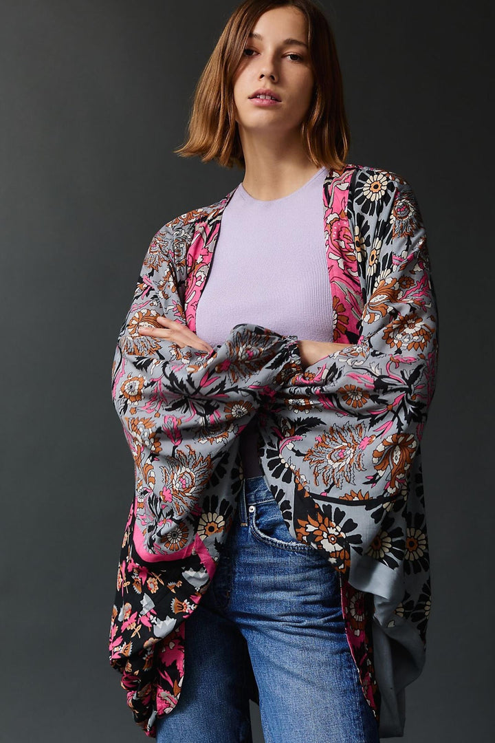 Juliana Abstract Floral Kimono