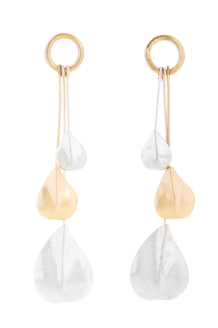 Triplicity Leaf Dangle Earrings