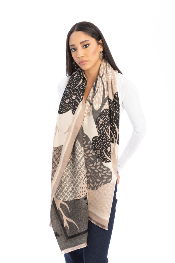 Growing Tree Reversible Scarf