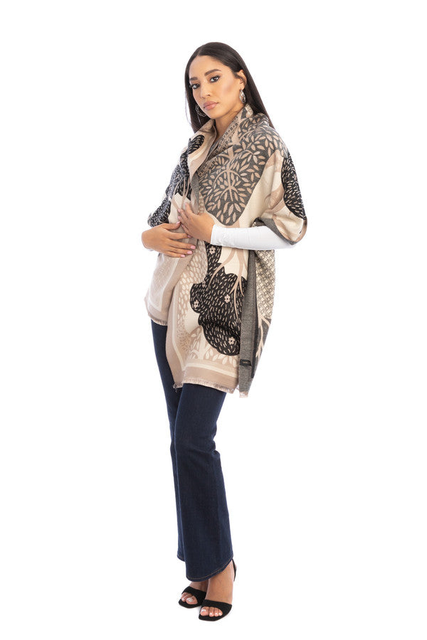 Growing Tree Reversible Scarf