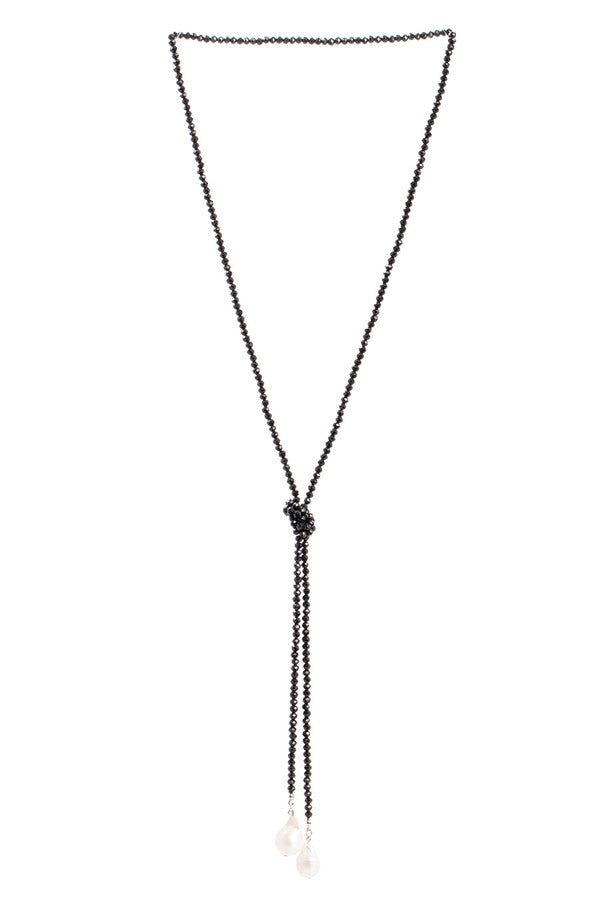 Baroque Knotted Pearl Necklace