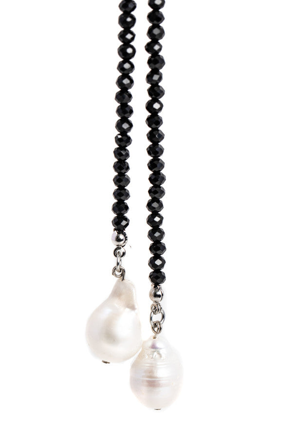 Baroque Knotted Pearl Necklace