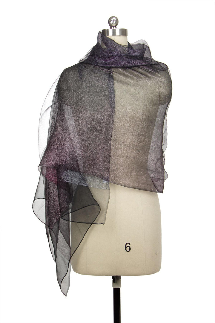 Ombre Glitz Wrap Sparkly Silk Scarf