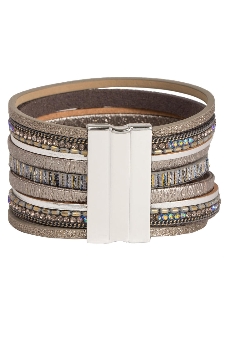 Optical Leather Bracelet