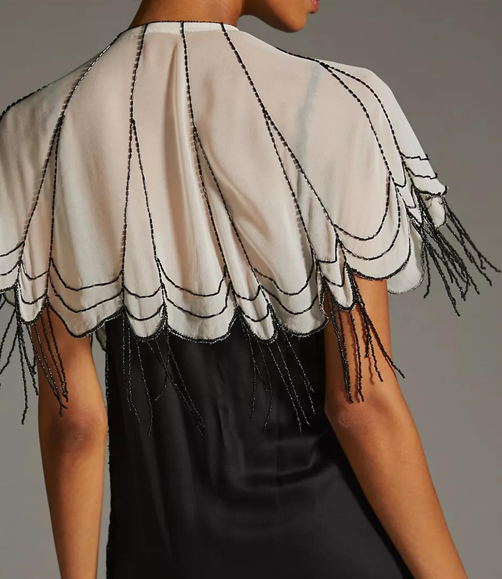 Scallops Embellished Capelet