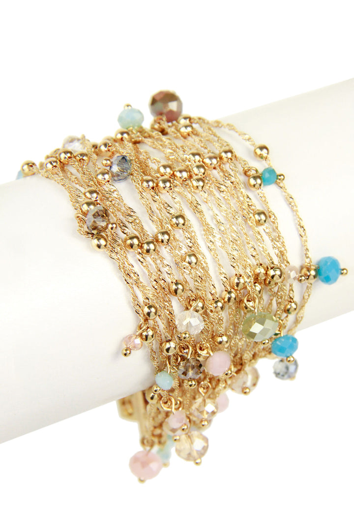 Delicate Multi Stand Beaded Bracelet