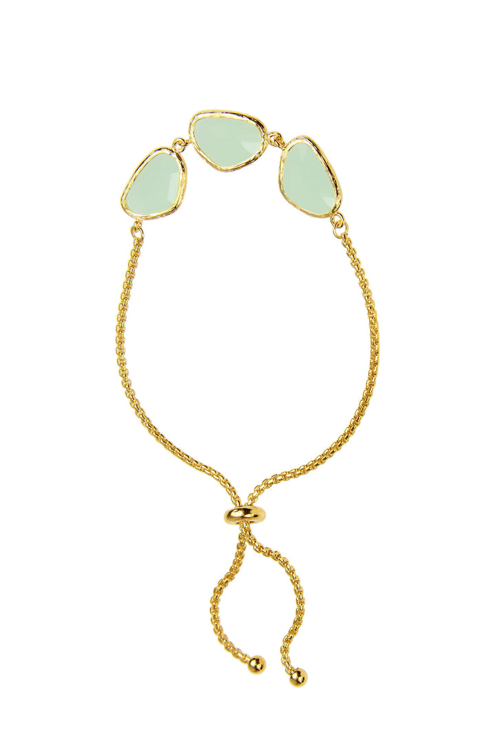 Triple Pendant Linked Bracelet