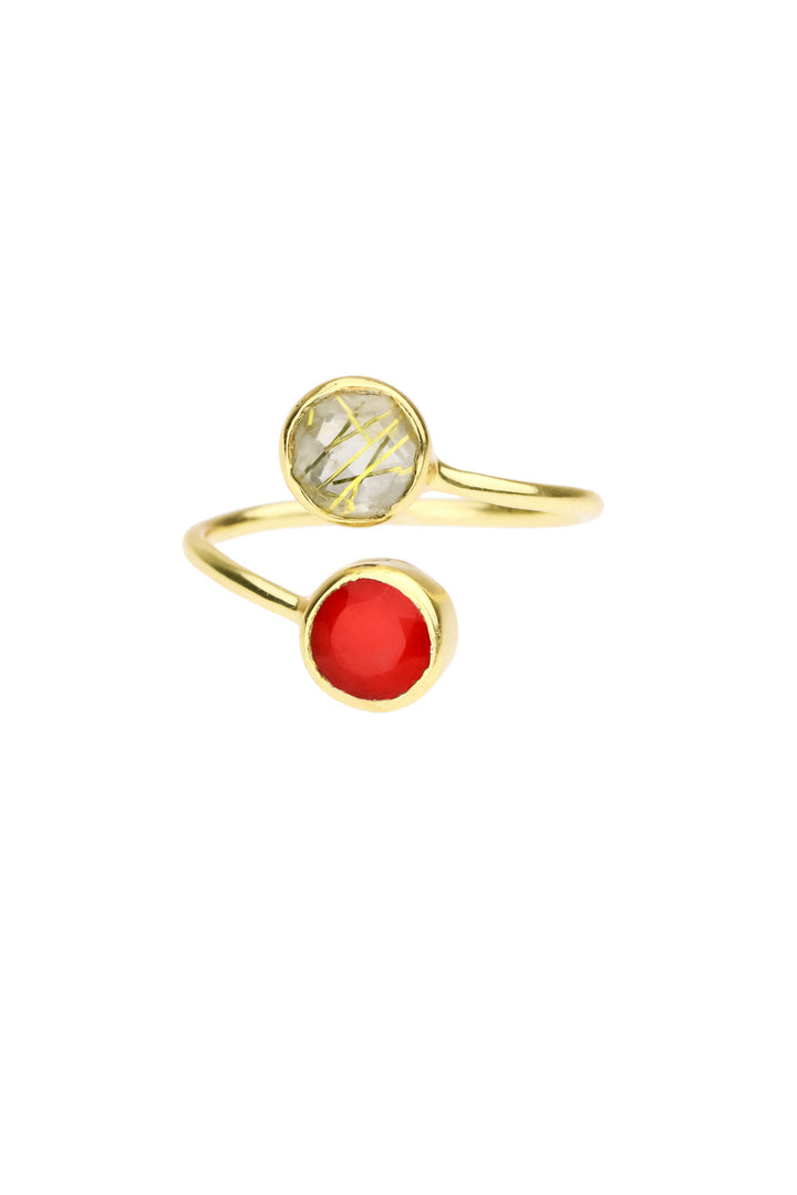 Double Gemstone Ring