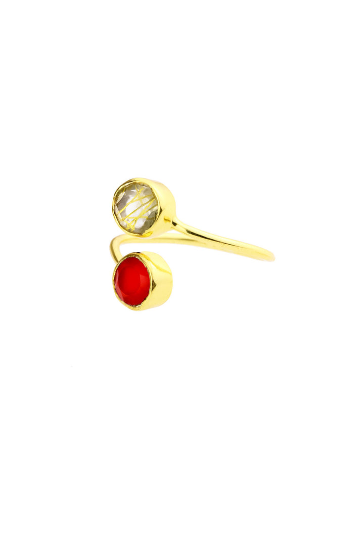 Double Gemstone Ring