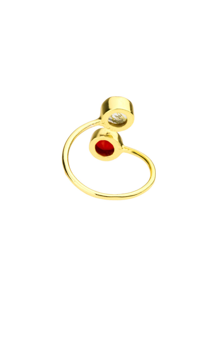 Double Gemstone Ring