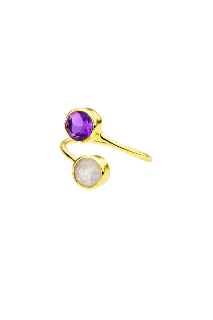 Double Gemstone Ring