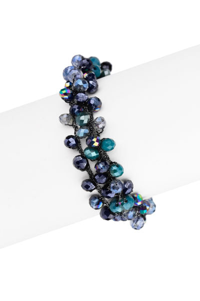 Moonlight Crochet Beaded Bracelet