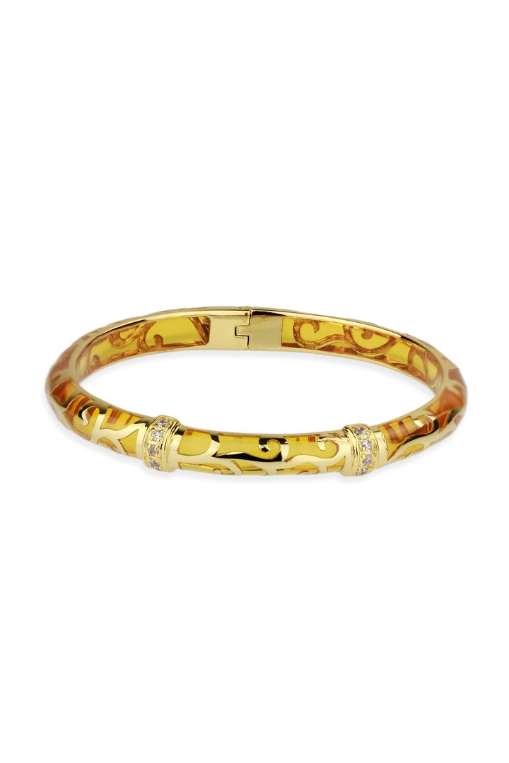 Resin Plant Line Bangle
