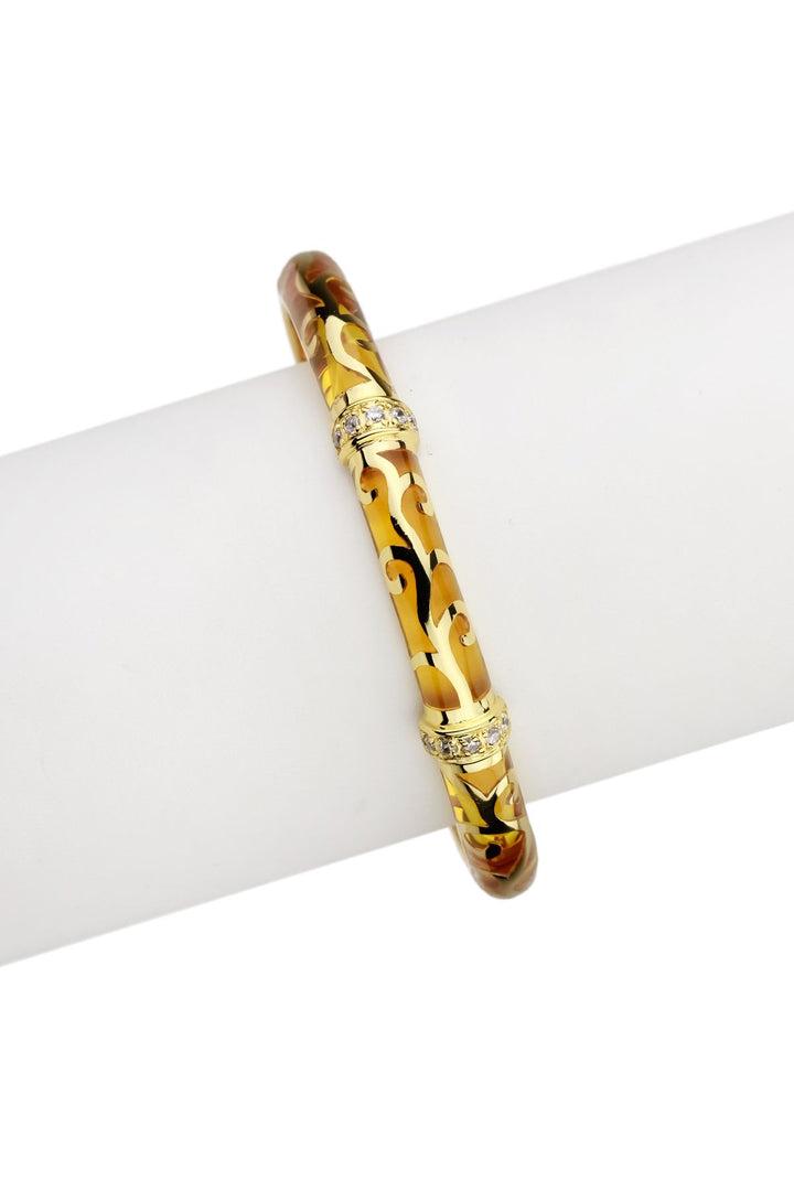 Resin Plant Line Bangle