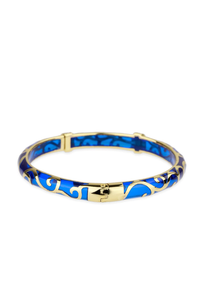 Resin Plant Line Bangle Bracelet