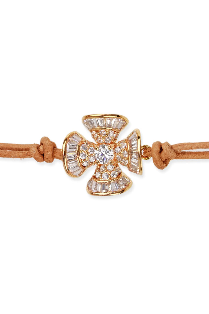 Clover Rhinestone Choker Necklace