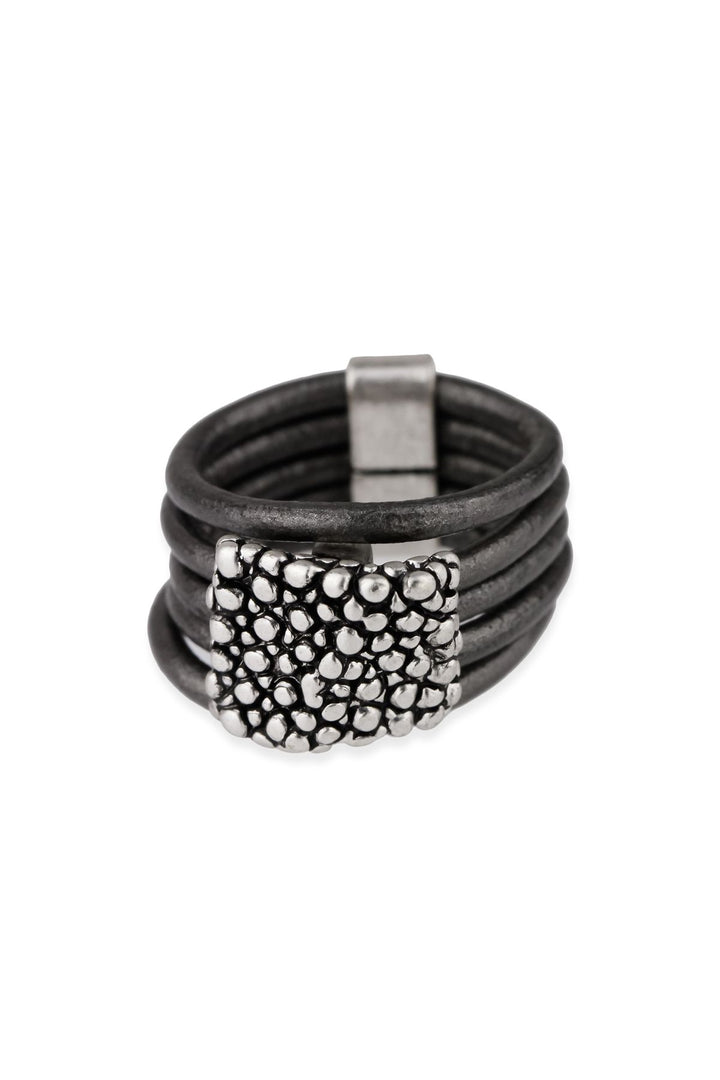 Caviar Leather Ring