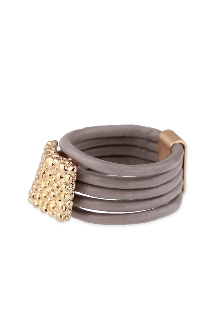 Caviar Leather Ring