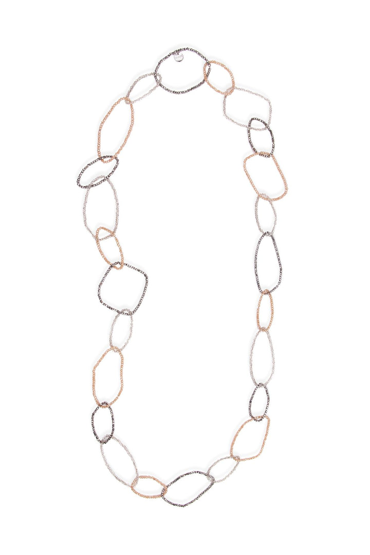 Long Sampark Oval Linked Necklace