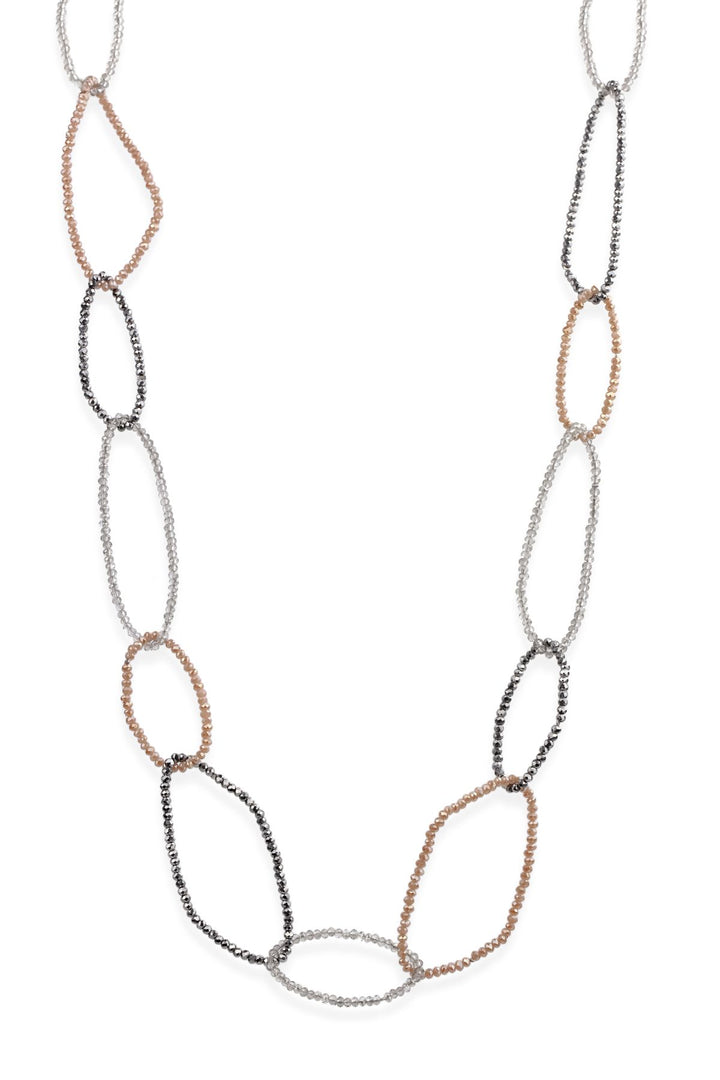 Long Sampark Oval Linked Necklace