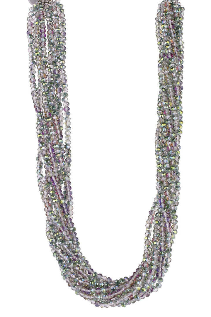 Multi Strand Short Crystal Necklace