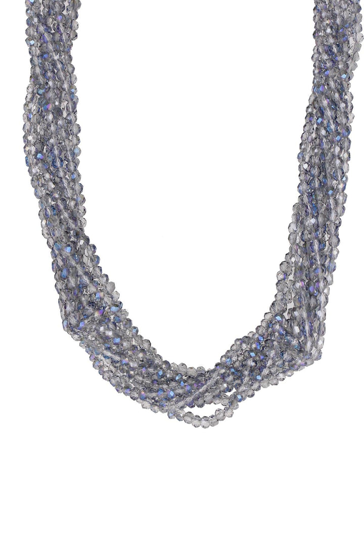 Multi Strand Short Crystal Necklace