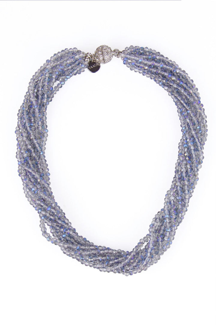 Multi Strand Short Crystal Necklace