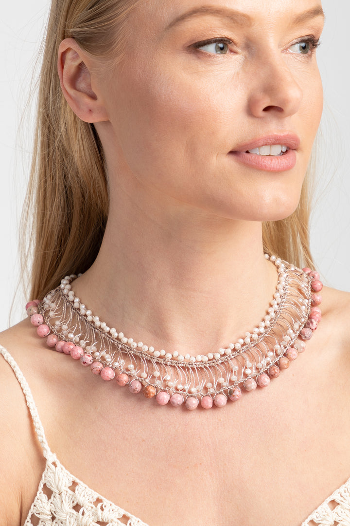 Madame Beaded Collar Necklace