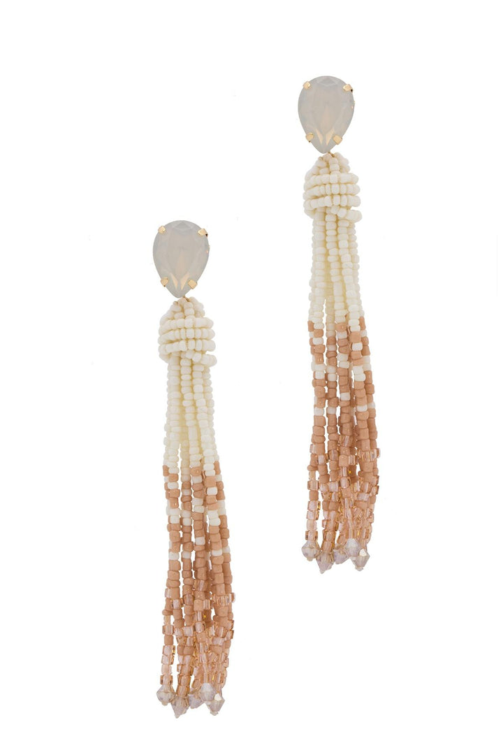 Maldives Beaded Tassel Earring