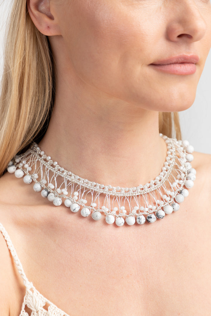 Madame Beaded Collar Necklace