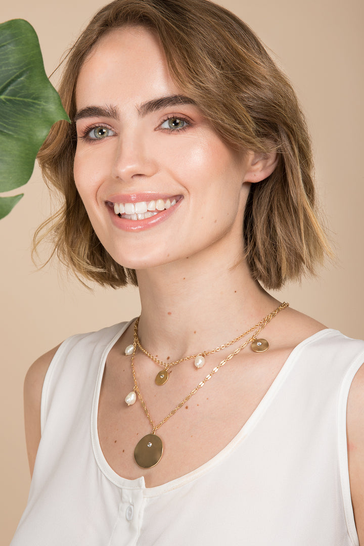 Layered Medallion Necklace